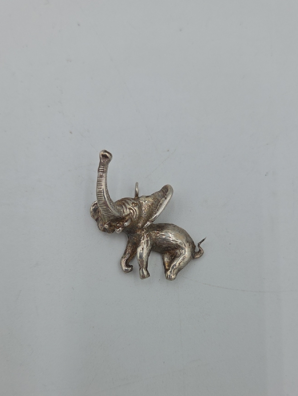 Sterling Silver Elephant Pendant  Charm